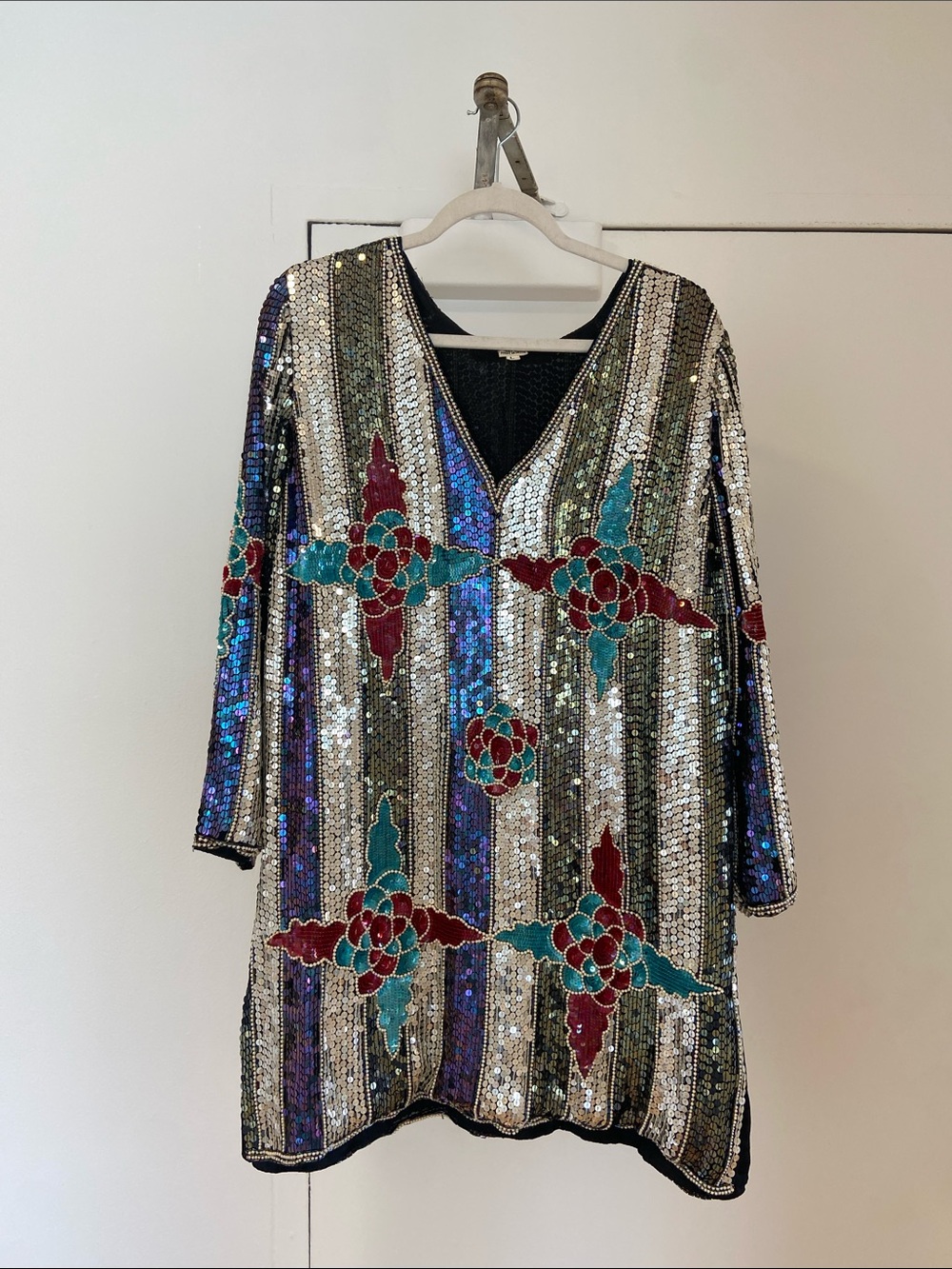 Vintage Sequin Mini Dress